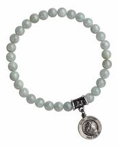 St. Anthony Medal Bracelet - Burma Jade Healing Stones (Brstanthony) - £97.21 GBP