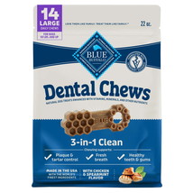 Dental Chews Large Natural Dog Treats, Chicken &amp; Spearmint (14 Count) - $44.77