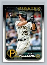 2024 Topps Series 1 Alika Williams Rookie Pittsburgh Pirates #265 - £1.55 GBP