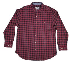 The Territory Ahead Mens XL Red Black Plaid Southwest Pocket Long Sleeve Shirt - £23.35 GBP