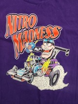 NITRO MADNESS mens Graphic T-shirt 3X Purple Hot Rod car Racing Tee  - £4.45 GBP