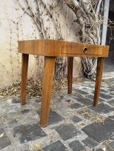 Antique wooden table, bedroom make up table antique, art deco vanity table - $300.00