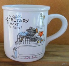 &quot;A Good Secretary is Hard to Find&quot;  Vintage Mug Carlton Stoneware 3.5&quot; - £10.84 GBP