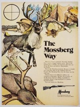 1973 Print Ad Mossberg Center-Fire Rifles Hunters Camp &amp; Elk North Haven,CT - $11.68