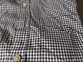 Banana Republic Oxford Untucked Fit Button Up Shirt Gingham Check Men’s ... - £18.12 GBP
