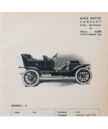 1908 Buick Motor Company Model 5 Print Catalog Advertisement Automobilia... - $561.45 MXN