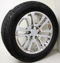 GMC 20&quot; Chrome Split Spoke Wheels Goodyear Tires For 2000-24 Sierra Yukon Denali - £1,845.56 GBP