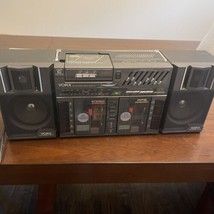YORX Model BP1000 Rare 3 Cassette Recorder Player AM/FM Boombox Detach S... - $210.00