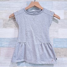 Nautica Fit &amp; Flare Sweatshirt Dress Gray Short Sleeve Casual Toddler Gi... - £9.89 GBP