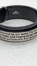 Inox Jewelry Mens Black Stainless Steel Lord&#39;s Prayer Spinner Ring Size 11 New - £11.85 GBP