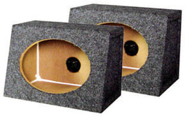 QPower Single 6x9&quot; Sealed Empty Speaker Boxes (Sold in pairs) - $89.68