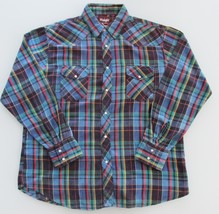Wrangler Men&#39;s Cotton Flannel Western Shirt Size XL - £18.22 GBP