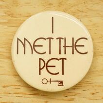 Vintage Pinback Button Commodore's Penthouse Pet Trade Show I Met The Pet - $14.84