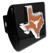 university of texas state shape color emblem black trailer hitch cover u... - £62.64 GBP