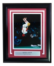 Ozzie Smith Signed Framed 8x10 St. Louis Cardinals Flip Photo Fanatics - $184.29