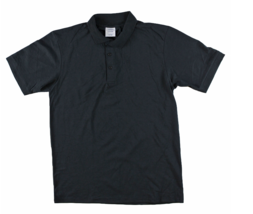 Unbranded Cotton Blend  50/50 Jersey Knit S/S Polo Shirt 2X Black - $10.89