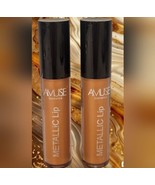 Lot Of 2 Amuse Metallic Liquid Long Lasting Lipstick LIP2093-12 New&amp; Sea... - £8.07 GBP