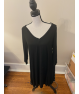 Kaleigh Black Polka Dot Dress Women’s Size M Medium Short Sleeve Casual ... - €16,99 EUR