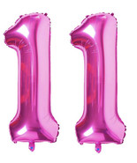 Pink 11 Balloons,40 Inch Birthday Foil Balloon Party Decorations Supplie... - $12.86