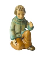 Goebel Hummel Figurine Nativity Christmas Germany Shepherd Boy 214 Signed kneel - £51.59 GBP