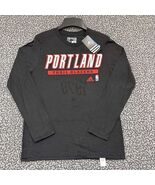 Portland Trailblazers Shirt Youth Large 14-16 Adidas Long Sleeve Crew Ne... - $418.20 MXN
