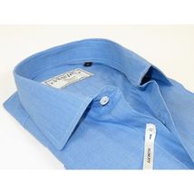 Men's Shirt Charles TYRWHITT Turkey 100% Cotton French Cuffs CHT-1 Blue image 2