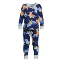 Bluey &amp; Friends Toddler Unisex 2 Pc Long Sleeve Snug Fit Pajama Blue Siz... - £17.80 GBP