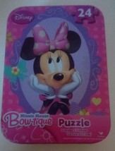 24 Pce Disney Jigsaw Puzzle In A Tin: Minnie Mouse Bowtique! - £5.85 GBP