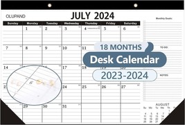 Desk Calendar 2024-2025-18 Month-Calendar 2024-2025-17&quot; x 12&quot; with To-Do... - $362.76 MXN