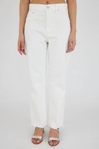 Moussy amherst wide straight jeans in White - £151.32 GBP