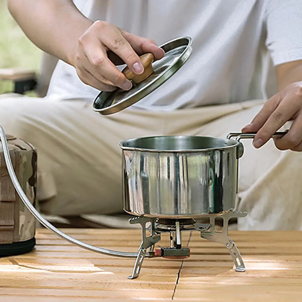 1 set mini stove good practical non slip kitchen tools gas burner camping stove thumb200