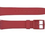 Swatch Replacement 17mm Plastic Watch Band Strap Red - $11.25