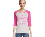 Susan G Komen Women&#39;s Cure Graphic Tee with Short Sleeves, Size M (8-10)... - $13.85
