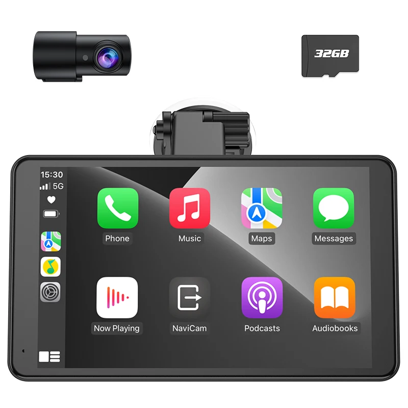 Spedal CL797 Dash Cam 7Inch  Wireless  Carplay Android Auto Portable IPS Touchsc - $384.06