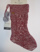 Koolaburra By Ugg Carla Christmas Holiday Stocking Red White Knit New - £25.72 GBP