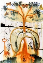 Salvador Dali Mad Tea Party Plate Signed Lithograph Surrealism Art - £76.99 GBP