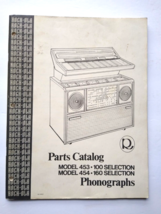 Rock Ola Model 453 454 Jukebox Parts Catalog Original 1974 Phonograph Music - $31.50