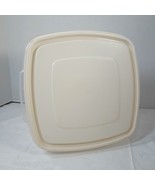 Rubbermaid Servin&#39; Saver 10 Cup #3 Square Container Almond Lid 0014 Vintage - $35.08 CAD