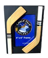 Hockey Sticks 3D Picture Frame 4” X 6” Photo Black Wood Sports Game NEW - €14,52 EUR