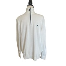 Nautica Men&#39;s Navtech Quarter-Zip Sweater Marshmallow SR3704 Size Small - $19.90