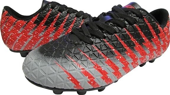 Vizari Bolt FG Soccer Shoes for Kids, Youth-13, Red/Black, VZSE93373Y-13 - $14.51