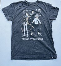 Bungo Stray Dogs Mens Medium Unisex T Shirt Anime Bds Short Sleeve Gray ... - £12.06 GBP