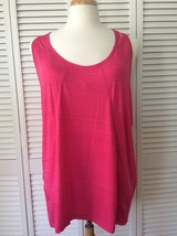 New Reebok Athletic T Back/Cut Out Back Tank Cabaret Pink (Size 3X)-MSRP $40.00 - £15.76 GBP