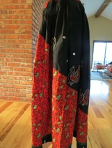 Embroidered Peasant Skirt Cotton Hippie Boho  Ethnic Festival Mirrored  Shells - £11.84 GBP