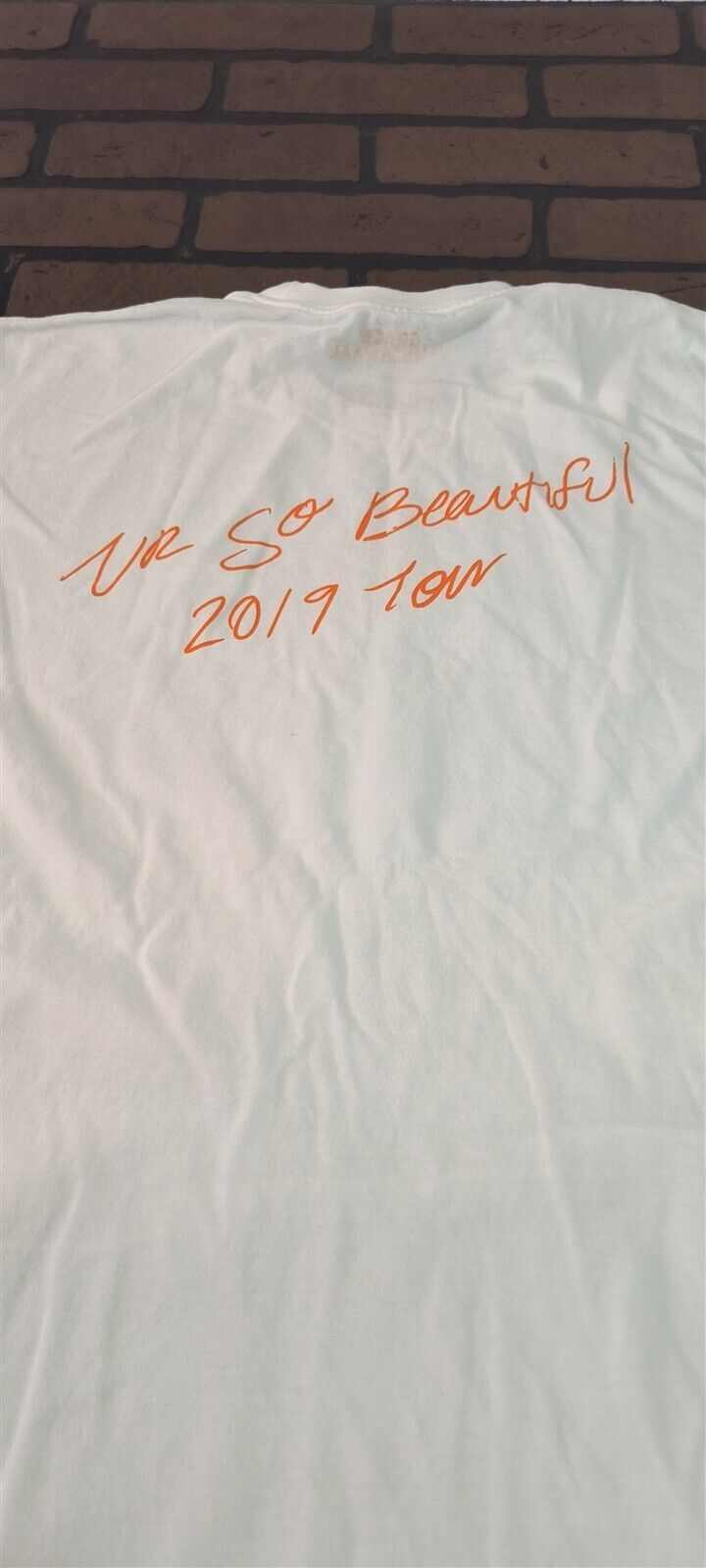 Grace Vanderwaal -2019 Votre So Beau Orange Visage Blanc T-Shirt ~ Never Worn