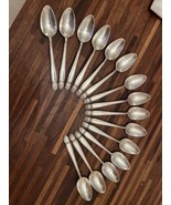 LOT OF 15 Holmes &amp; Edwards Danish Princess Silverplate 6 1/4” Tea Spoons... - $32.41