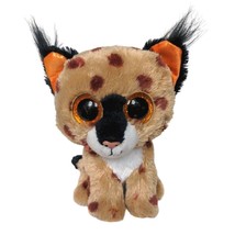 Ty Beanie Boo Buckwheat Lynx Spotted Wildcat Plush Stuffed Animal 2015 6.5&quot; - £17.75 GBP