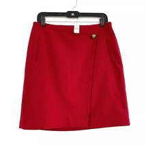 NWT Womens Petite Size 12 12P Talbots Red Midweight Wool Blend Mini Skir... - £18.45 GBP