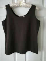 Chico`s Travelers Black Tank Top Blouse Size 1 - £9.66 GBP