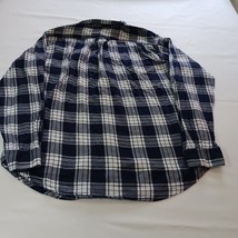 KA Knights Apparel Auburn University Men’s Blue Cotton Plaid Shirt Long Sleeve L image 2